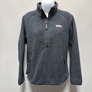 Vineyard Vines Sweater Women’s XS Pull Over 1/4 Zip Ladies Sherpa Fleece Martha